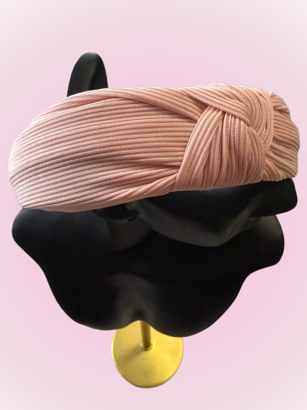 Blush Pink Knotted Headband - Women's Fashion Accessory
